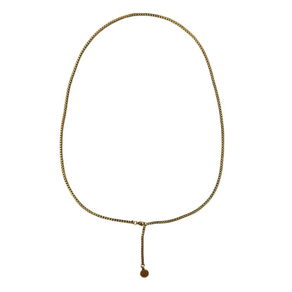 Silver Long Engraved Pendant Chain