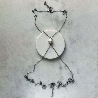 Lustrous Pearl Body Chain