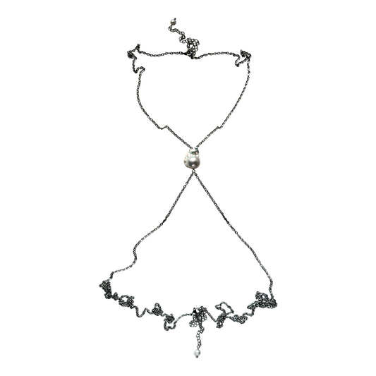 Lustrous Pearl Body Chain