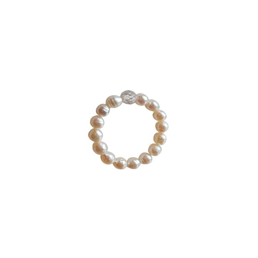 Lustrous Pearl Solitaire Ring