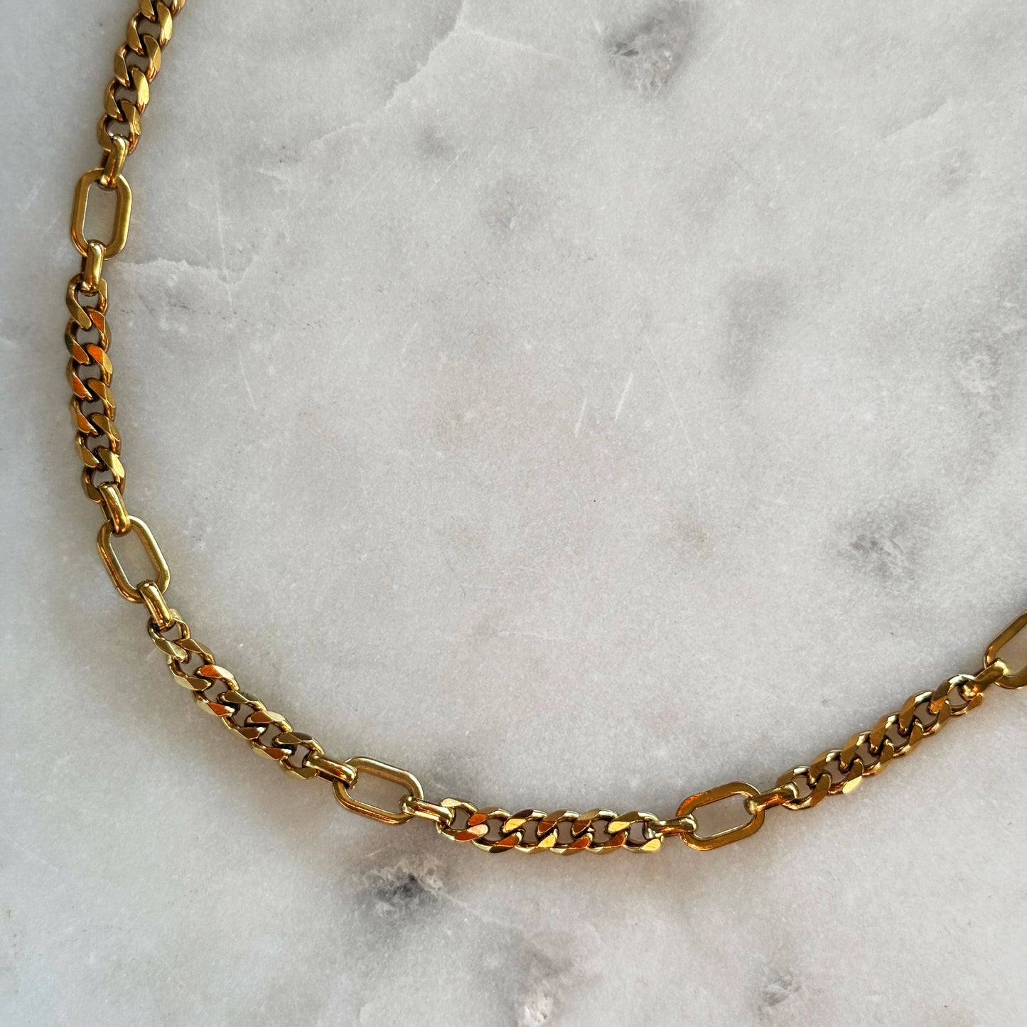Mixed Link Gold Chain