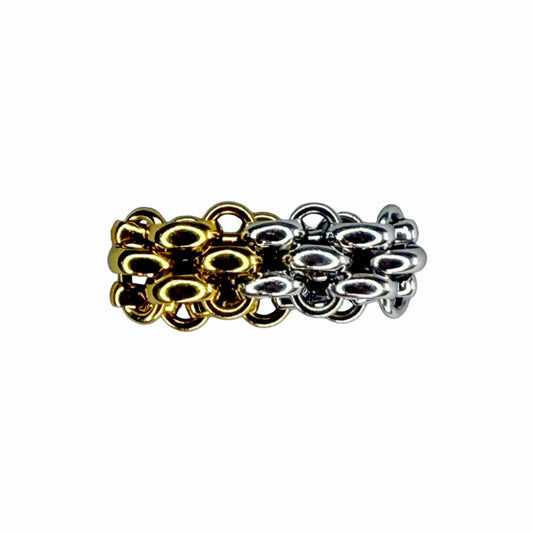 Mixed Metal Chain Ring