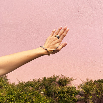 Mixed Metal Chain Ring