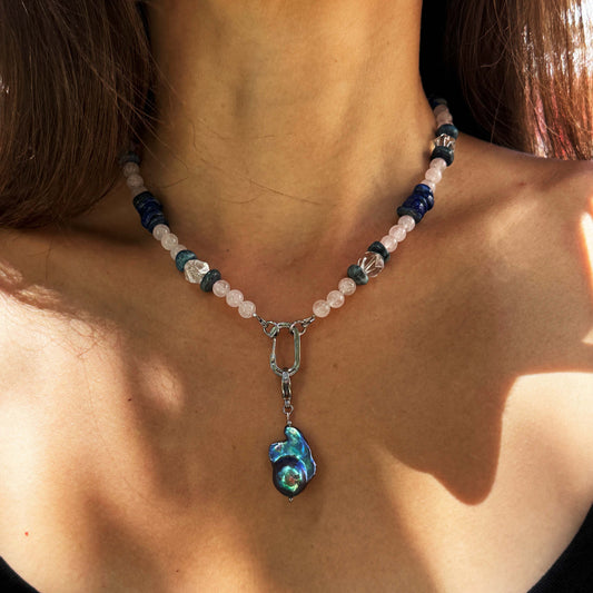 Iridescent Black Pearl Pendant