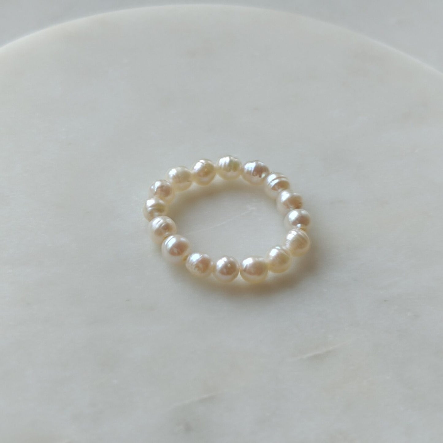 Natural Pearl Stacking Ring
