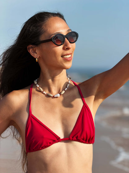 Natural Pearl, Shell & Coral Necklace