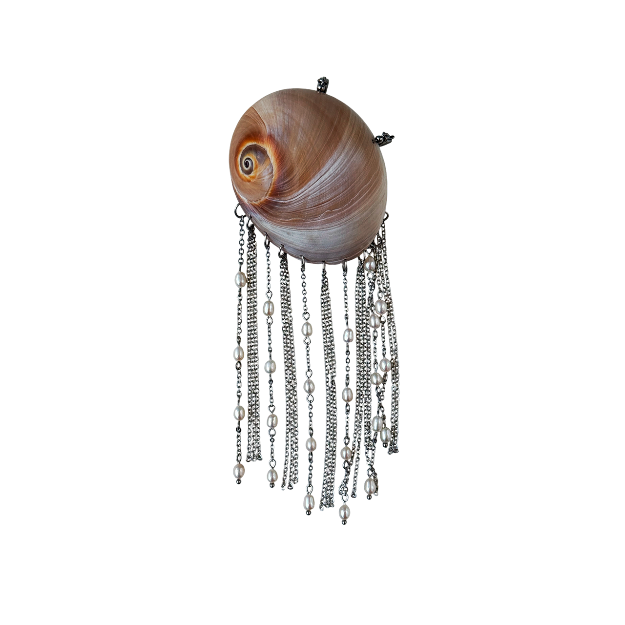 Natural Shell Fringe Pendant