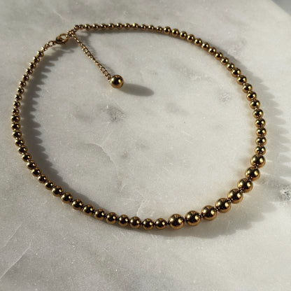 Necklace From Gold Beads