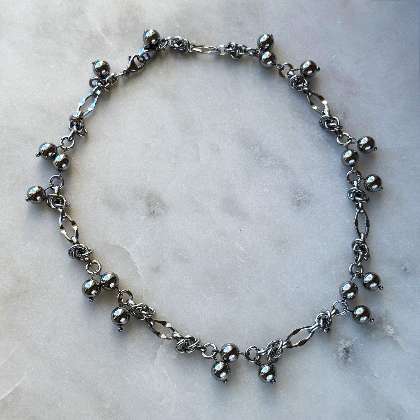 Necklace Steel Berries