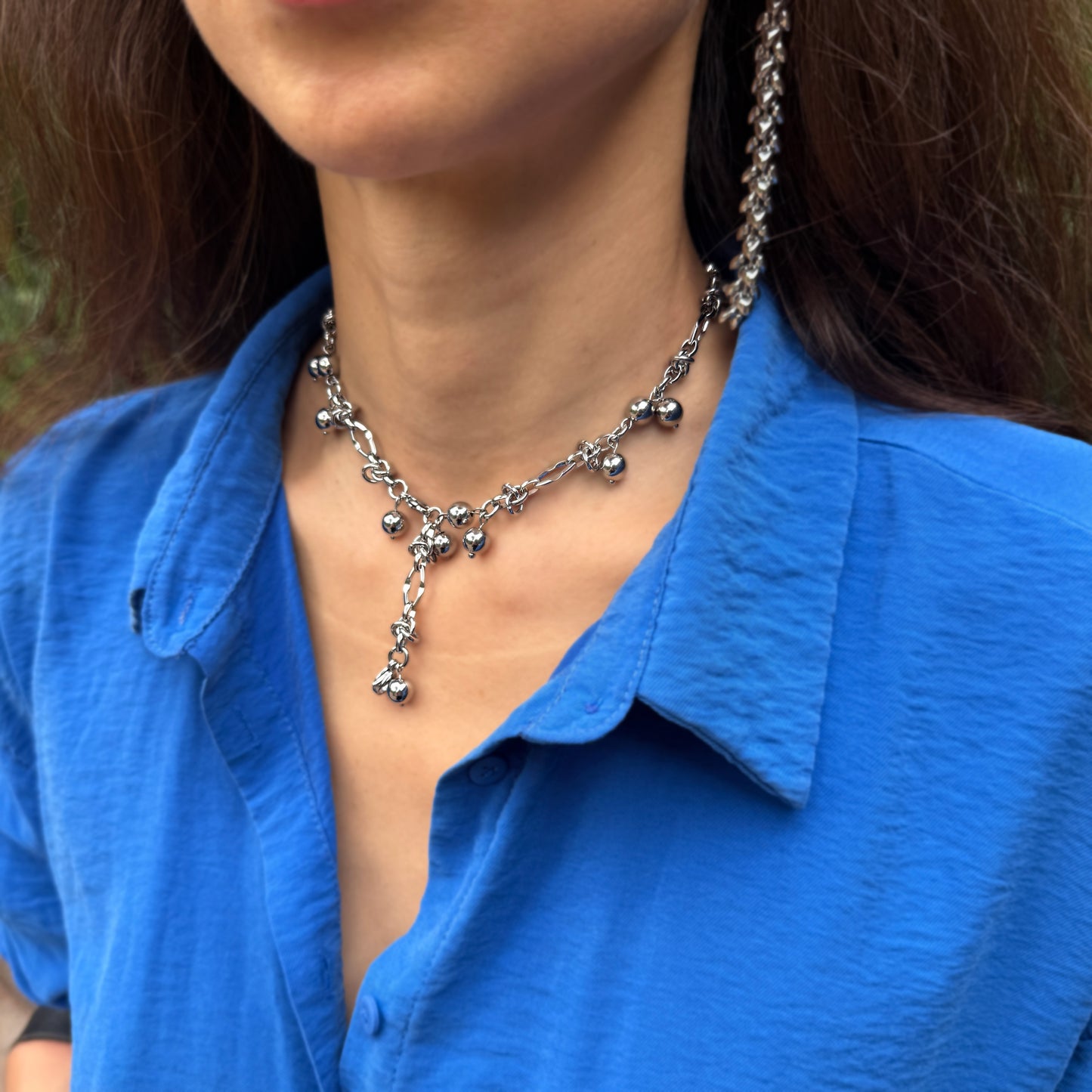 Necklace Steel Berries