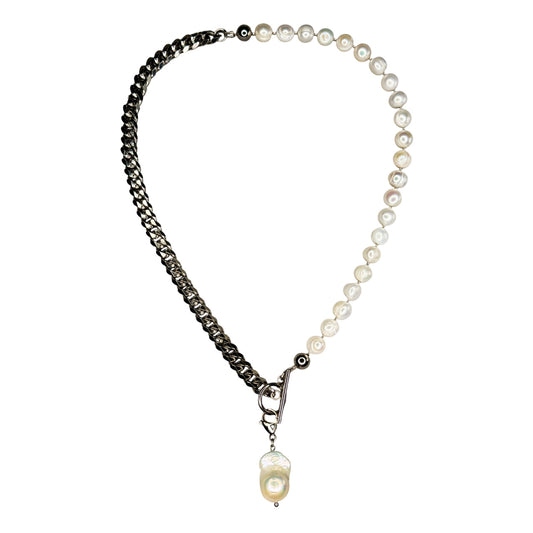 Necklace Transformer With Removable Pearl