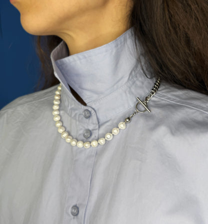 Necklace Transformer With Removable Pearl