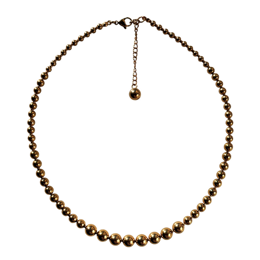Necklace From Gold Beads