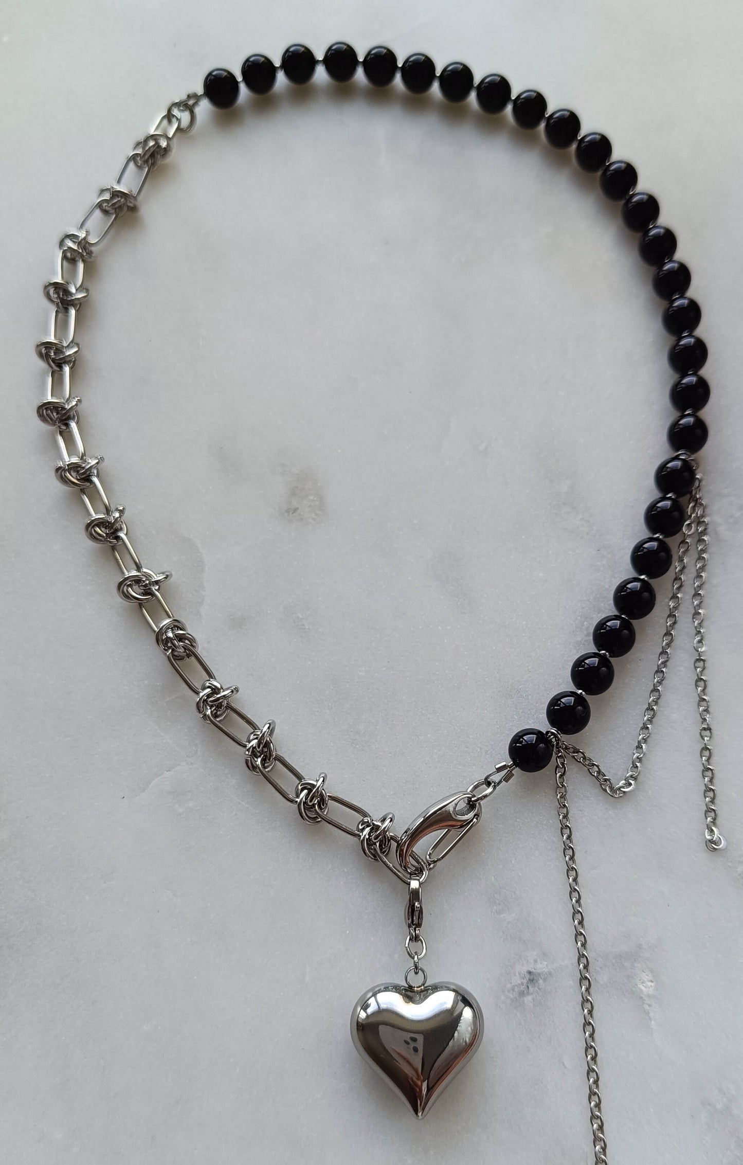 Obsidian Pulse Transformer Necklace