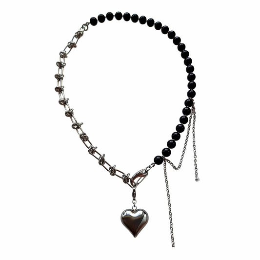 Obsidian Pulse Transformer Necklace