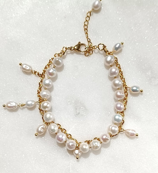 Pearl Cascade Bracelet
