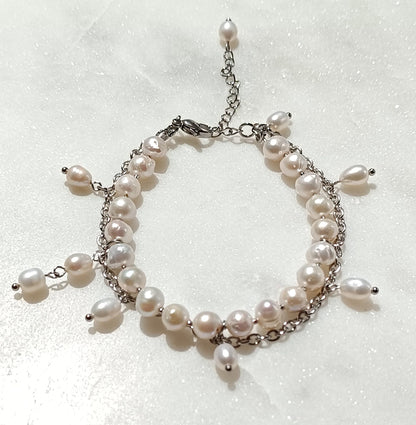 Pearl Cascade Bracelet