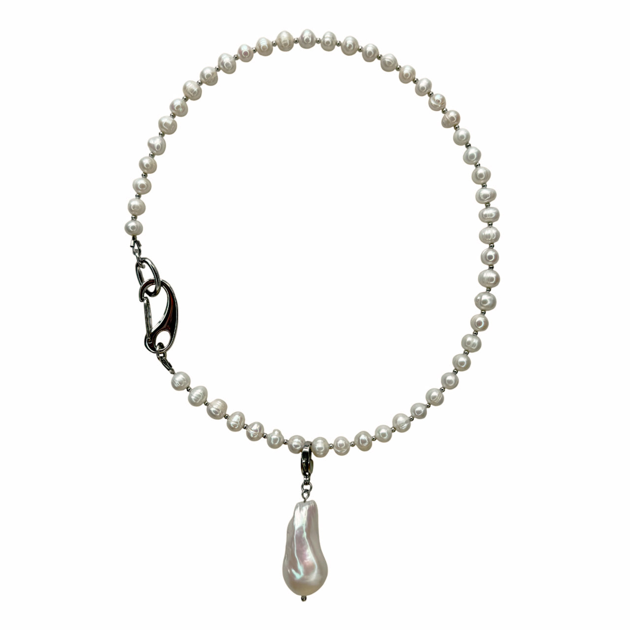 Pearl Choker with Removable Pendant