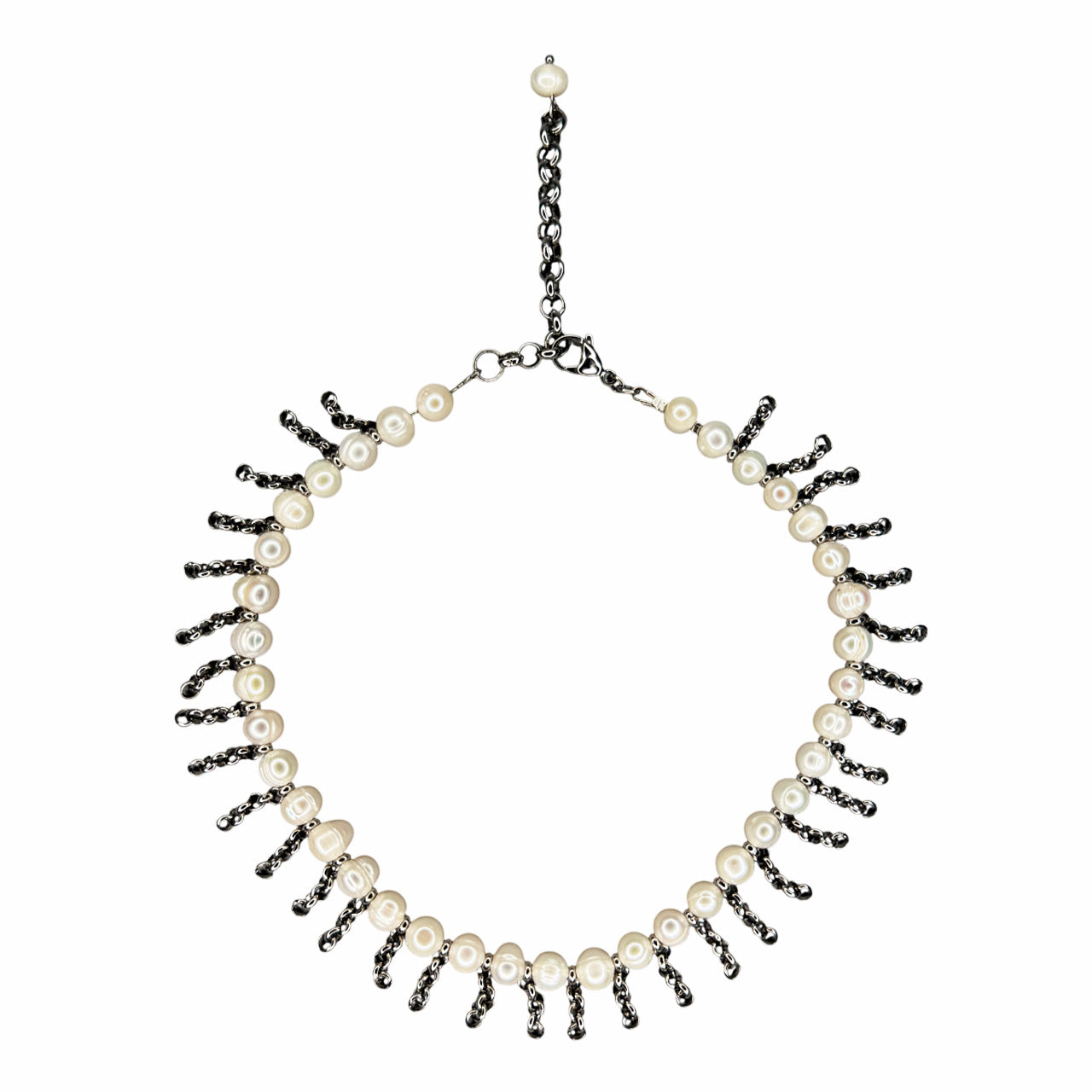 Pearl Fringe Choker
