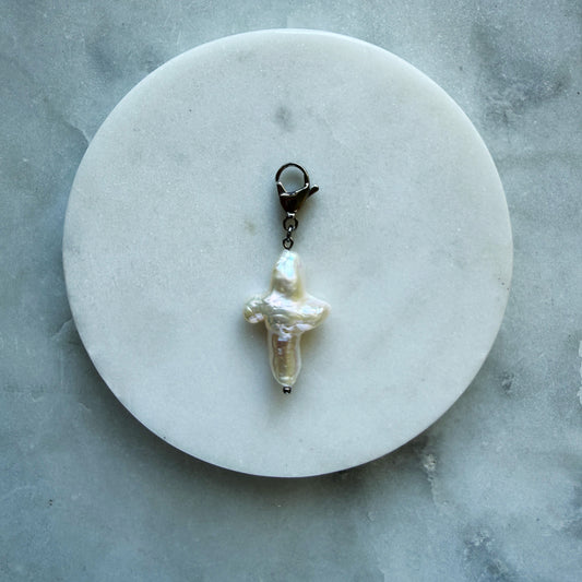 Pearl Cross Silver