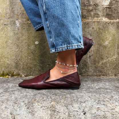 Pearl and Rhinestone Anklet