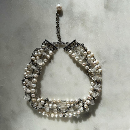 Pearl and Rock Crystal Choker