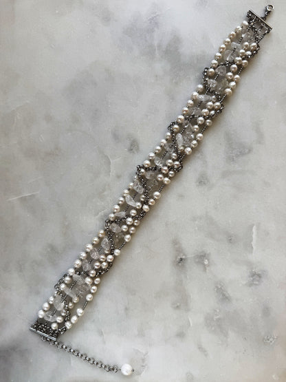 Pearl and Rock Crystal Choker