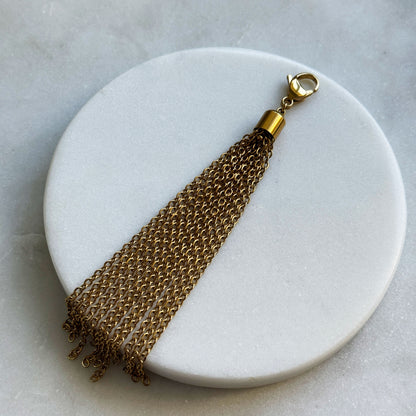 Gold Pendant Fringe