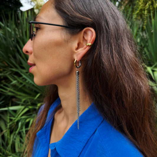 Silver Pendant Fringe