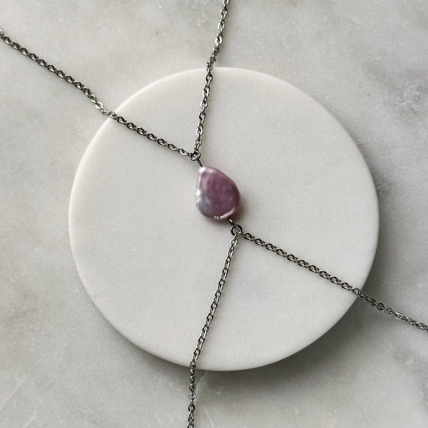 Pink Pearl Body Chain