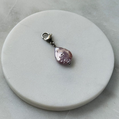 Pink Pearl Silver Carabiner