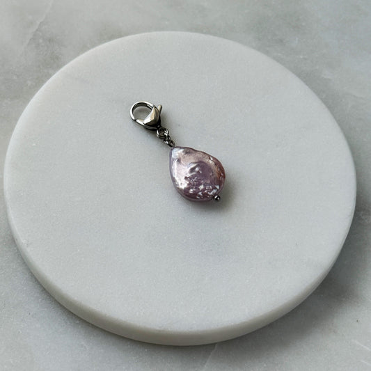 Pink Pearl Silver Carabiner