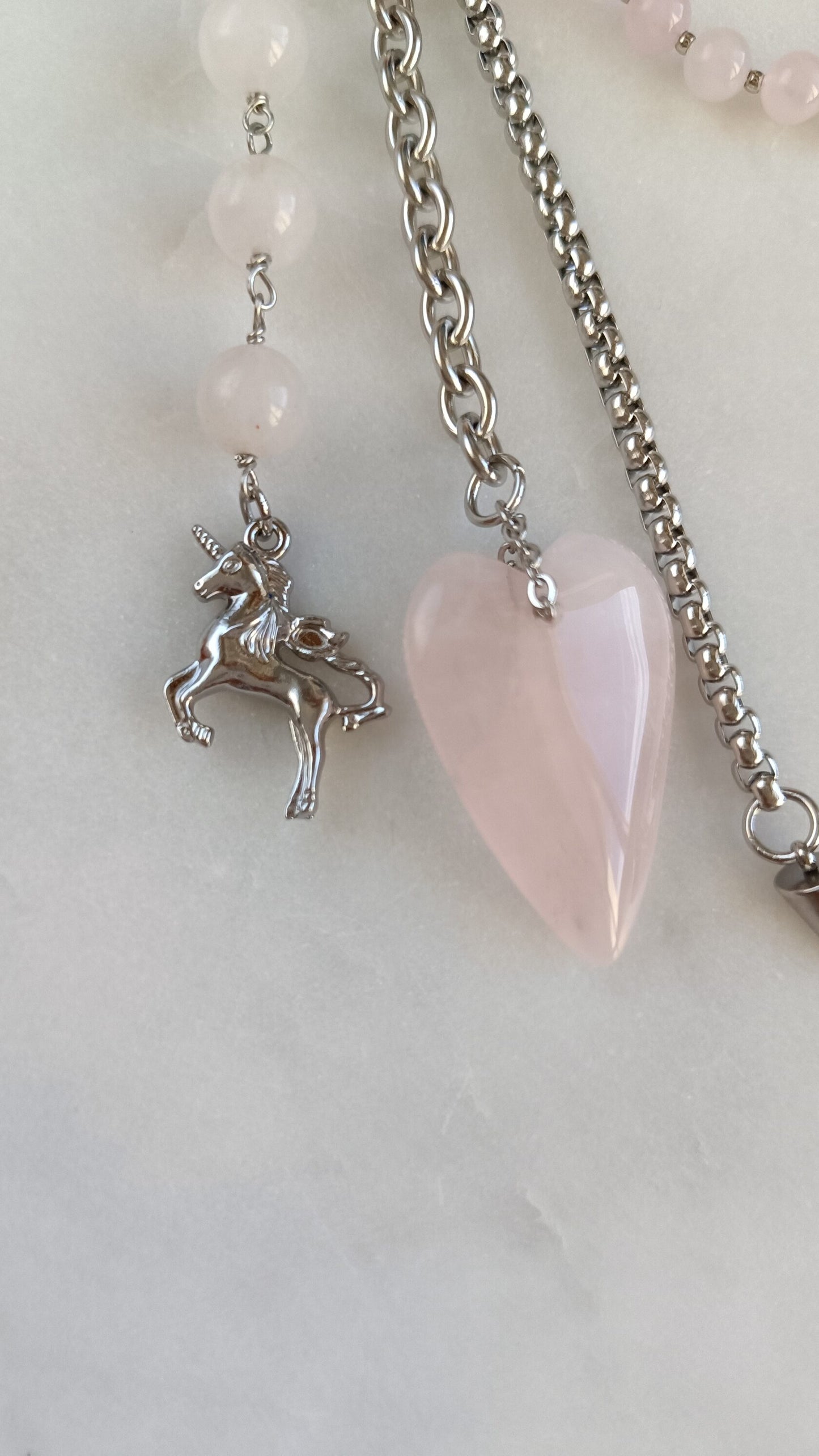 Pink Quartz Bag Charm