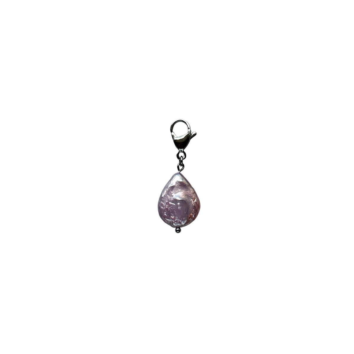 Pink Pearl Silver Carabiner
