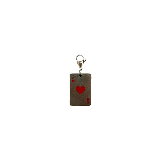 Red Playing Aces Pendant