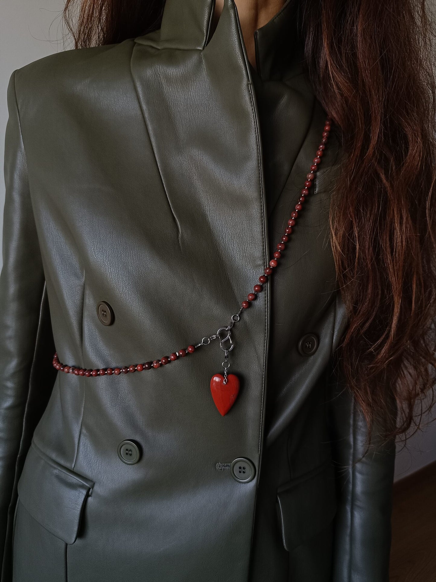 Red Jasper Transformer Necklace