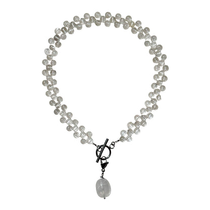 Rhinestone Choker with Removable Pendant