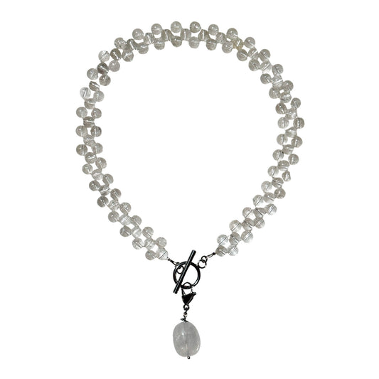 Rhinestone Choker with Removable Pendant