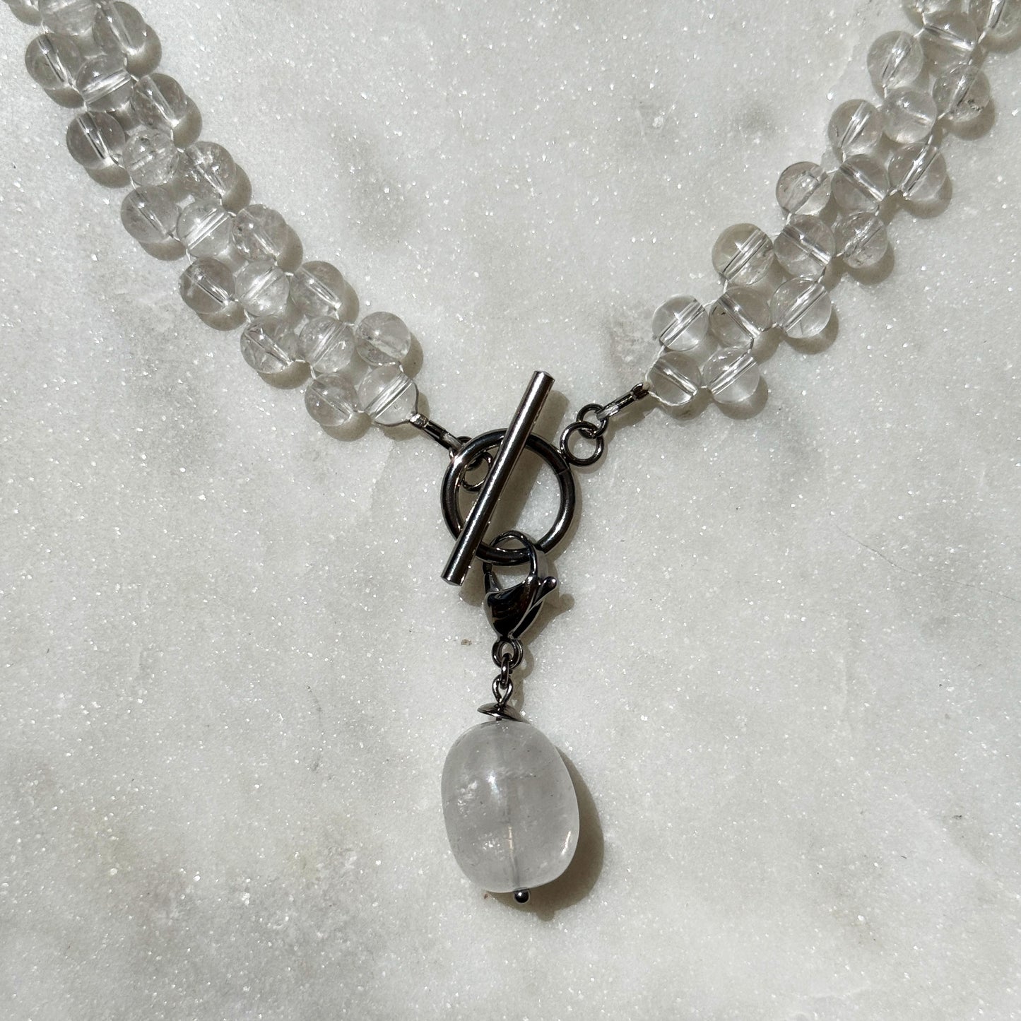 Rhinestone Choker with Removable Pendant