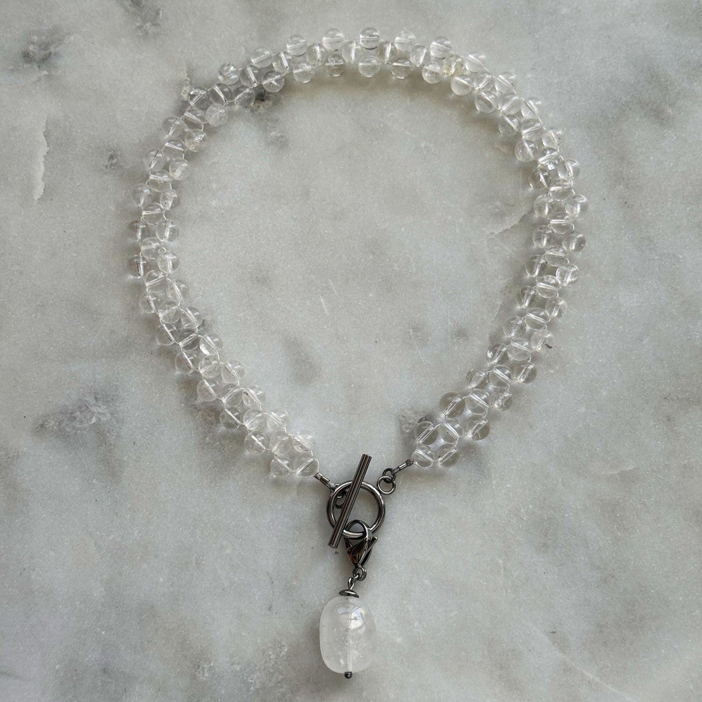 Rhinestone Choker with Removable Pendant