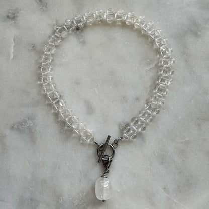 Rhinestone Choker with Removable Pendant