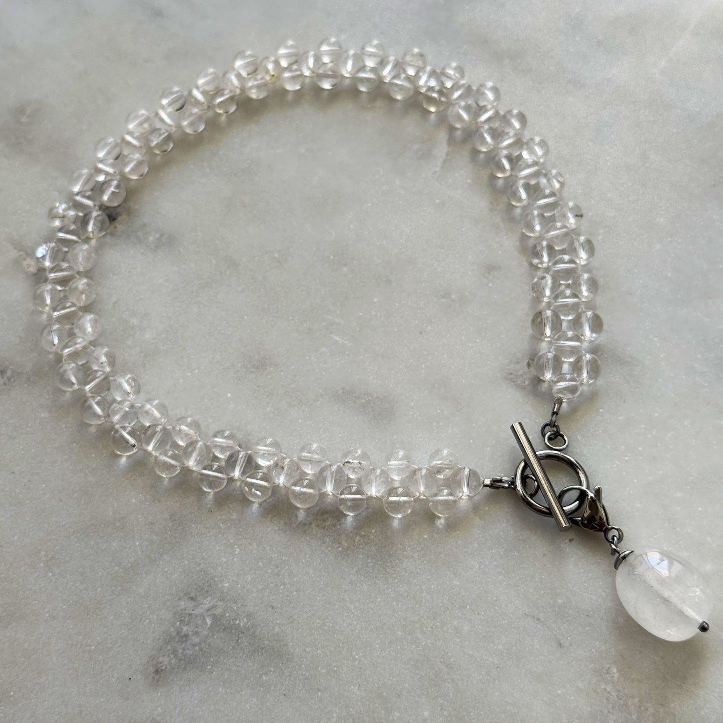 Rhinestone Choker with Removable Pendant