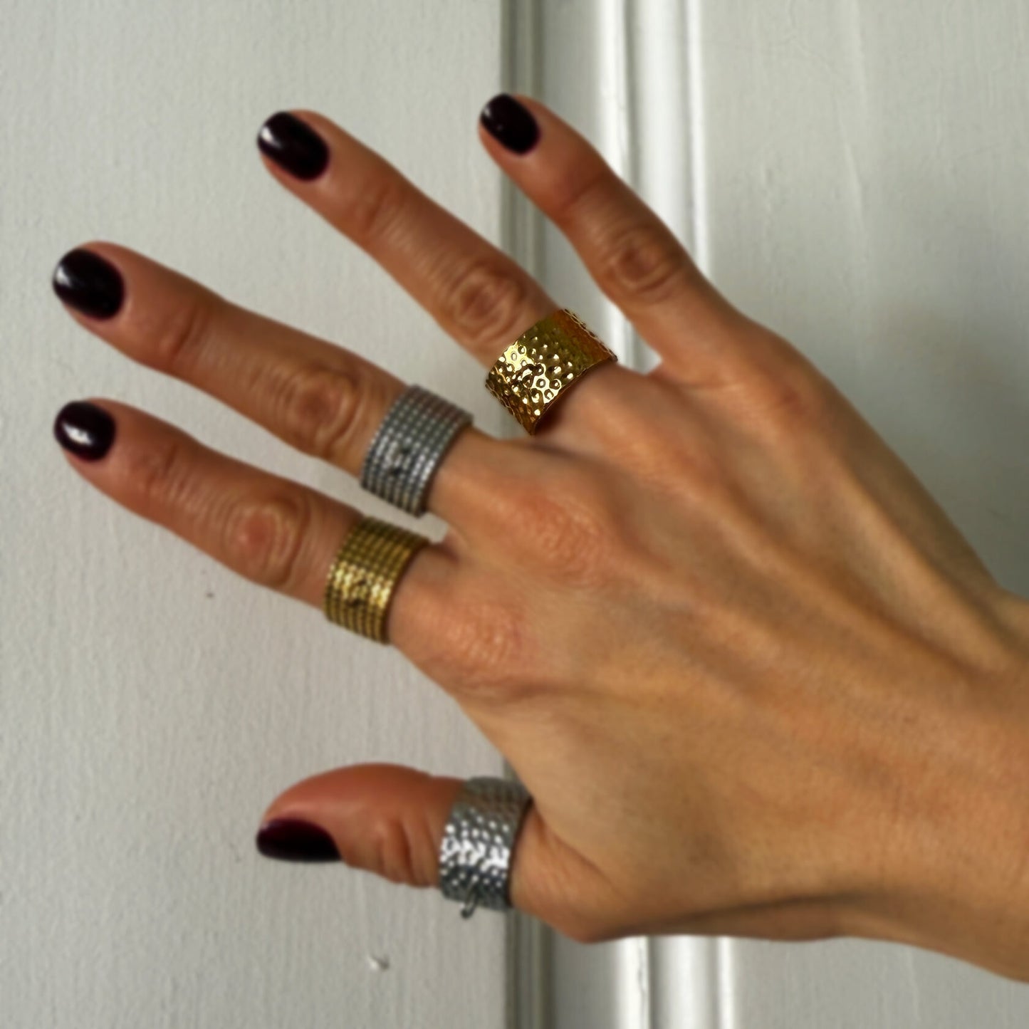 Ring Base For Transformers - Gold with Dots