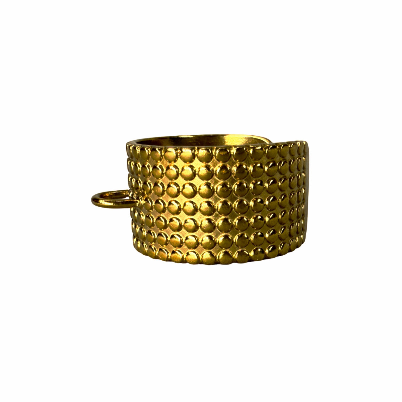 Ring Base For Transformers - Gold with Rows of Dots