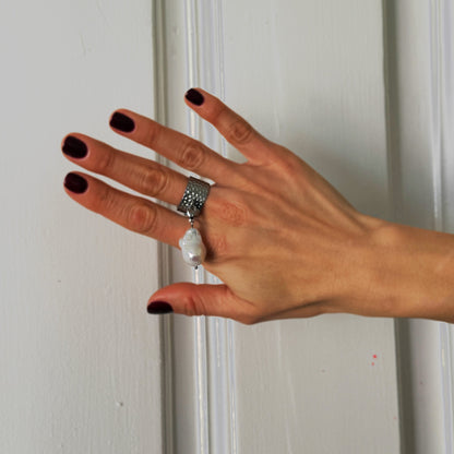 Ring Base For Transformers - Silver with Dots