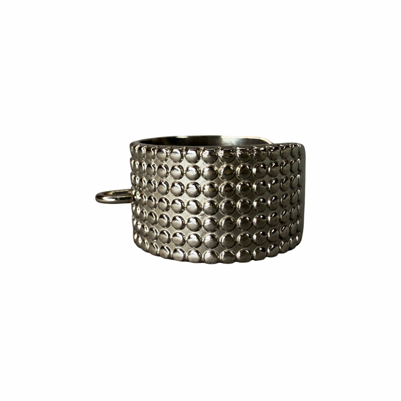 Ring Base For Transformers - Silver with Rows of Dots