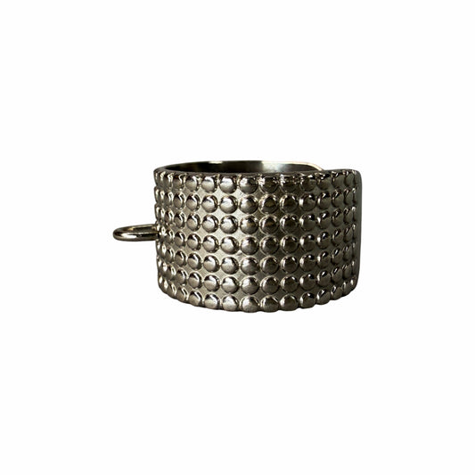 Ring Base For Transformers - Silver with Rows of Dots