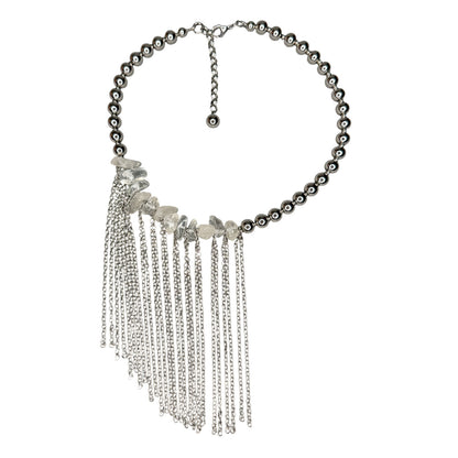 Rock Crystal And Steel Necklace