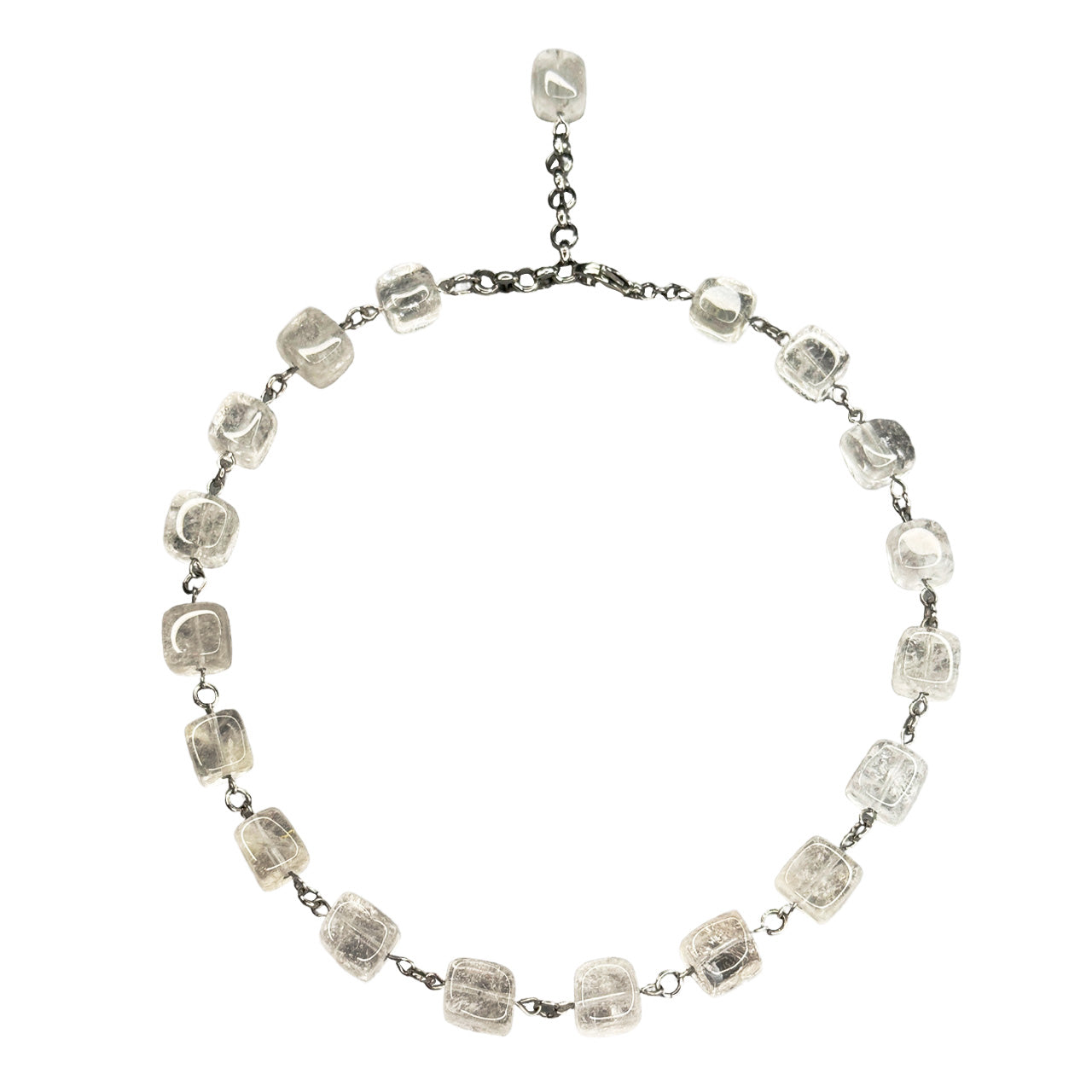 Rock Crystal Cube Necklace