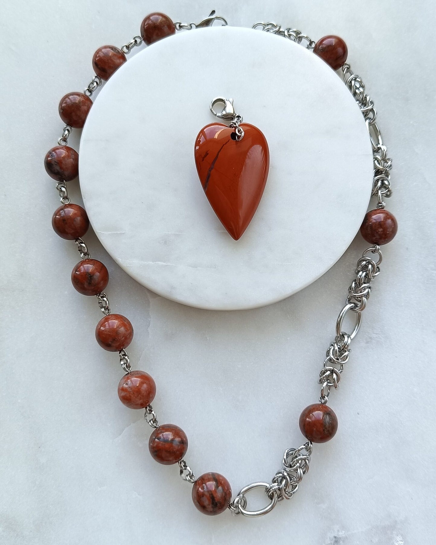 Scarlet Heart Transformer Necklace